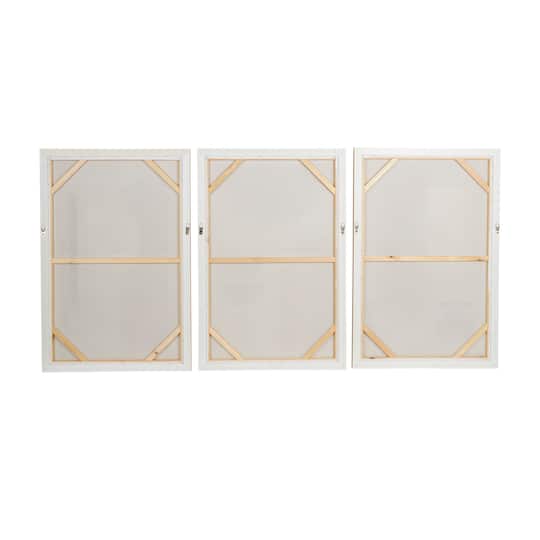 Pink Mid-Century Modern Abstract Framed Wall Art Set